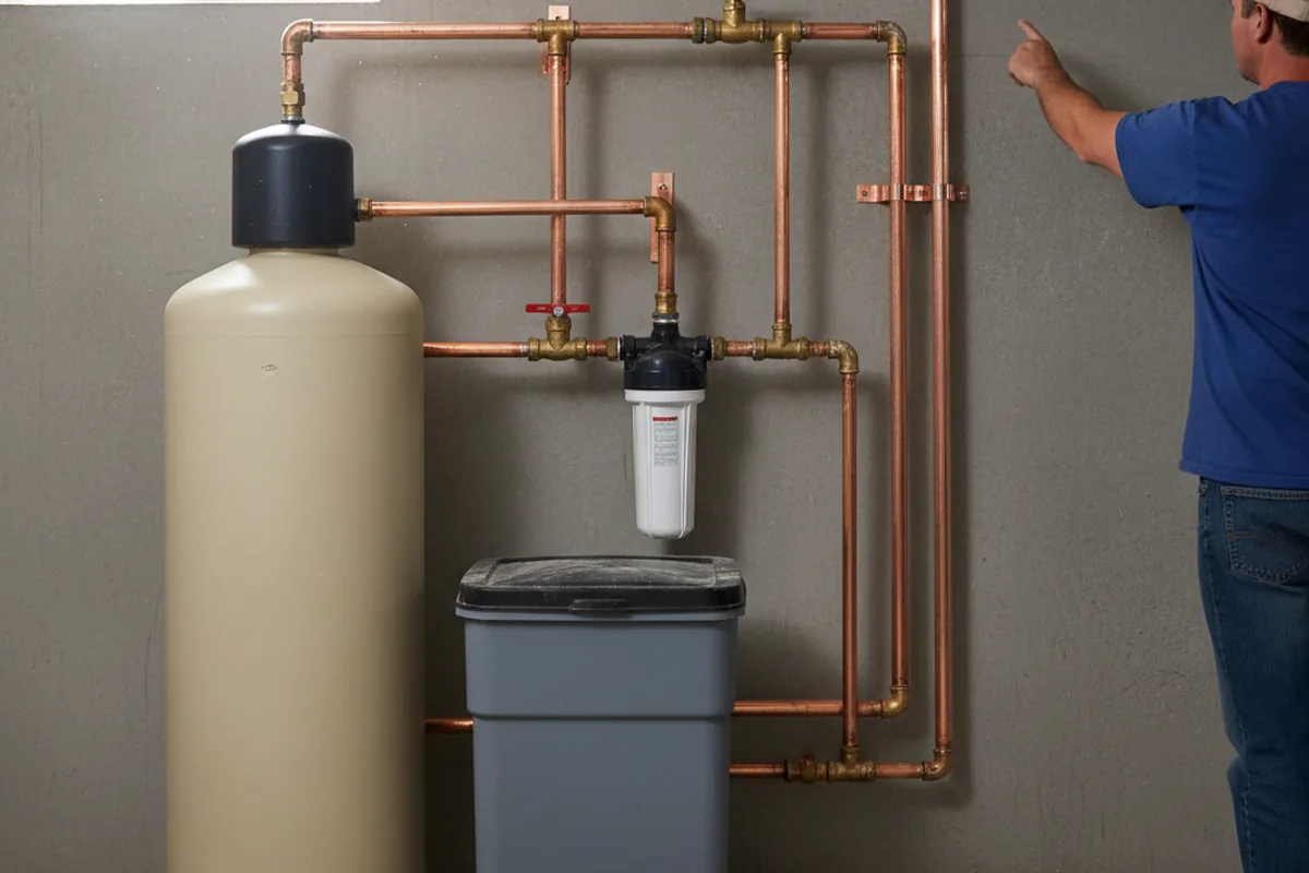 Whole-house water treatment system installed in Schulter